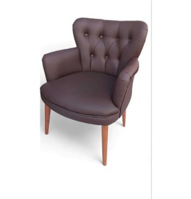 Resim Garden House Tekli Deri Ofis Koltuk Kafe Koltuğu Misafir Bekleme Koltuğu Koltuk Çalışma Masa Sandalyesi Berjer Kahve 