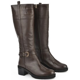 Resim Ziya, Kadın Hakiki Deri Çizme 15319z8006 Kahve 15319z8006 300 Kahve 