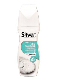 Resim Silver X3 Etkili Güçlendirilmiş Ultra Beyaz Spor Bez ve Kumaş Likit Ayakkabı Boyası 75 ML 