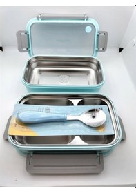 Resim Vagonlife Bl2215 1200ml Mavi Çelik Saklama Kabı 