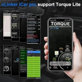 Resim Vlinker Icar Pro Mini Obd2 Bluetooth Tarayıcı Ios/ Obd Adaptörü Araç Arıza Kodu Okuyucu Tarama Araçları 
