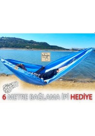 Resim Kamp Hamak Çocuk 01-12 Yaş Arası Mavi Renk Mavi 