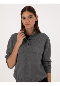 Resim Pierre Cardin Kadın Gri Sweatshirt 50309089-vr024 Gri 