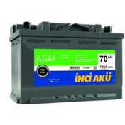 Resim İnci Akü Akü Start Stop Agm 12v 70ah 760cca Akü AGM70 