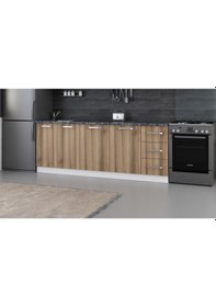 Resim Minar 220 Cm Mutfak Dolabı Beyaz Dore 220-D2-Alt Modül Beyaz 