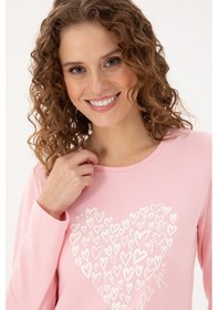 Resim U.s. Polo Assn. Kadın Pembe Pijama Takım 50303414-vr041 Pembe 
