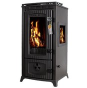 Resim Rekor Ege 3 Camlı Döküm Yanma Hazneli Şömine 6parça Boru Hediyeli 