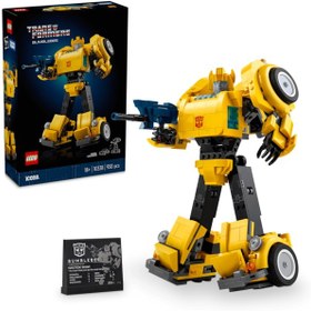 Resim LEGO® Icons Transformers Bumblebee 10338 - Yetişkinler İçin Koleksiyonluk Robot Aksiyon Figürü Yapım Seti (950 Parça) 