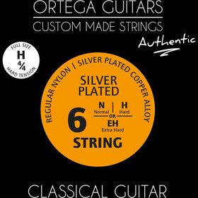 Resim Ortega NYA44H Regular Nylon Authentic 4/4 Klasik Gitar Teli (Hard Tension 028/044) 
