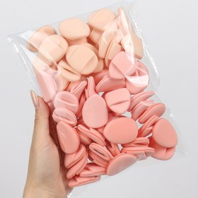 Resim Karpuz Parmak Pufu 15-30-60 adet. Parmak Şeklinde Hava Yastıklı Puf. İçerir Hava Yastıklı Pudra Pufu, Lateks İçermeyen Karışık Sünger ve Makyaj Pufu, Sıvı Fondöten, Fondöten, Kapatıcı için. Tüm Cilt Tipleri için Uygun 