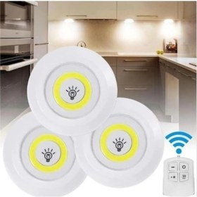 Resim 3lü Kumandalı Kabin Led Set Gece Lambası Mutfak Tezgah Altı Dolap İçi Kabin Altı Banyo Aydınlatması 