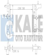 Resim KALE 355200 Su Radyator (Opel: Astra J 1.6 2009-2015 /Chevrolet: Cruze 1.8 09- (At) 1300300 (WE359826) 