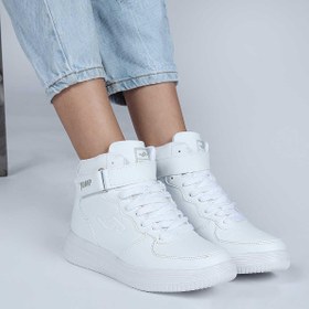 Resim Jump 16308 Yüksek Bilekli Beyaz Kadın Sneaker Günlük Spor Ayakkabı | Orjinal 