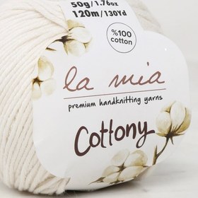 Resim La Mia Cottony Kırık Beyaz Bebek El Örgü İpi - P3-L003 - 33574 