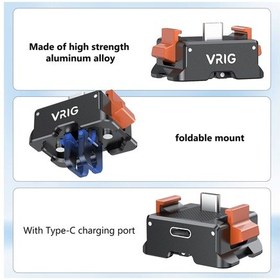 Resim Mufunye Djı Osmo Pocket 3 İçin Vrıg Ac21 Alüminyum Montaj Adaptörü, Hızlı Kurulum, Type-c Şarj Portu Ve Gopro Arayüzü 
