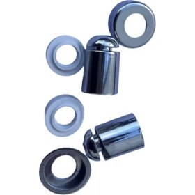 Resim Üçel Plastik Taharet Çubuğu Ucu Krom Tip 2 Adet 