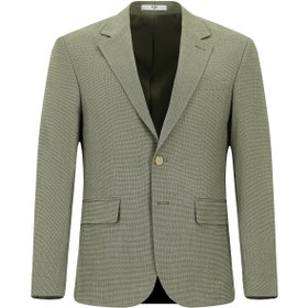 Resim Kiğılı 7 Drop Super Slim Fit Eksra Dar Kesim Klasik Desenli Ceket 