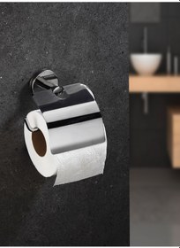 Resim Yapışkanlı Tuvalet Kağıtlığı Wc Kağıtlık Tuvalet Kağıdı Askısı 