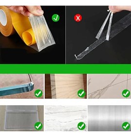 Resim Atlas Bant Halı Kaydırmaz Bant Halı Kilim Sabitleme ve Yapıştırma Bandı Çift Taraflı Bant 