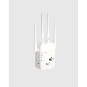 Resim 300MBPS Wifi Menzil Genişletici 4 Antenli Wpa3 Güvenlikli Priz Tipi Repeater Nemere 