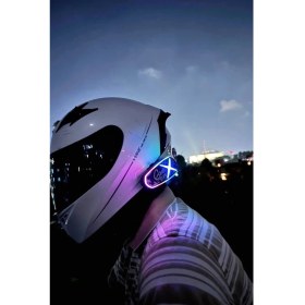Resim Helmet Graffiti Motor Kask Kulaklık Rgb Modlu Su Geçirmez 6.0 Bluetooth Intercom Yenı Model - Lisinya 
