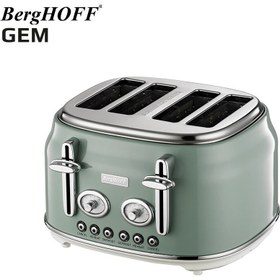Resim BergHOFF GEM RETRO Mint Yeşil Dört Dilim Ekmek Kızartma Makinesi 