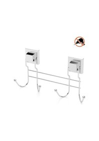 Resim Tekno Tel Ef-252 Yapışkanlı Banyo 4 Lü Askı Bornozluk Krom 