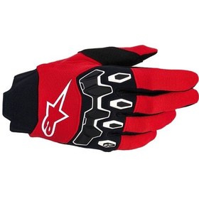 Resim Alpinestars Full Bore V2 Kros Motosiklet Eldiveni Kırmızı Siyah Beyaz 