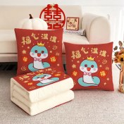 Resim Zhuque Üzerinde Logo Baskılı Ikisi Bir Arada Yastık Yorganı, Çok Fonksiyonlu Araba Kanepe Yastığı Yorganı (Yurt Dışından) 