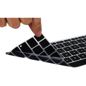 Resim Nezih Case Apple Macbook 14 M1 2021 A2442 14.2'' Uyumlu Silikon Ped Yıkanabilir Türkçe Q Klavye Koruyucu 