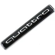 Resim Quattro Krom Piano Black Çamurluk Arması Audi A4 
