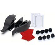 Resim Dashanshop Siyah 2'li Abs Evrensel Oto Başlık Askısı, Çanta Ve Bagaj Organizatörü 