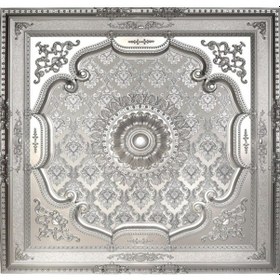 Resim Kare Gümüş Saray Tavan Göbek 150*150 cm 