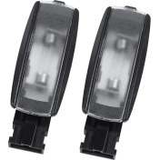Resim Steellaar 2pcs Siyah Iç Kubbe Haritası Işığı -Polo cc Eos Golf Jetta Passat Tiguan Beetle Touran 1kd 947 109A 1K0947109 (Yurt Dışından) 