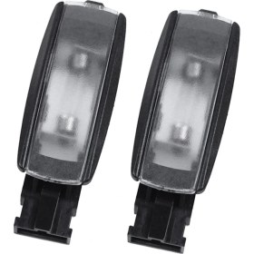 Resim Steellaar 2pcs Siyah Iç Kubbe Haritası Işığı -Polo cc Eos Golf Jetta Passat Tiguan Beetle Touran 1kd 947 109A 1K0947109 (Yurt Dışından) 