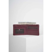 Resim INSIDE ZIPPER BORDO HAKİKİ DERİ CÜZDAN 