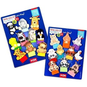 Resim 2 Set - 20 Parça Tox Evcil Hayvanlar Ve Vahşi Hayvanlar Parmak Kukla T772 T781 