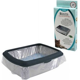 Resim Rovita Dayanıklı Kedi Kum Kabı Torbası 55x43 cm (10 Adet) 