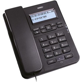 Resim Genel Markalar TM145 Siyah Kulaklıklı Ekranlı Masa Üstü Telefon 