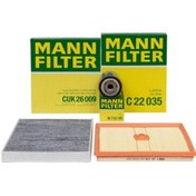 Resim Audi Q2 1.0 Tsı Periyodik Bakım Filtre Seti Mann Marka 04c129620a-04e115561-5q0818653 