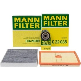 Resim Audi Q2 1.0 Tsı Periyodik Bakım Filtre Seti Mann Marka 04c129620a-04e115561-5q0818653 