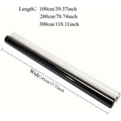 Resim Dashanshop Siyah Perfore Vinil Oto Film, Kolay Kurulum, 17.72x78.74inch 