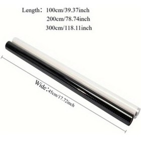 Resim Dashanshop Siyah Perfore Vinil Oto Film, Kolay Kurulum, 17.72x78.74inch 