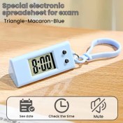 Resim Turcoshop11 Mavi Mini Sessiz Elektronik Masa Saati Çoklu Şehir Zamanı Pil Güçlü Diğer 