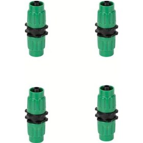 Resim Fochsia Yeşil 4 Parça Bahçe Hortumu Uzatma Tamir Kit Seti 6-10mm Çift Kanallı Bağlantı 