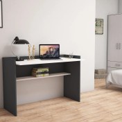 Resim Bimossa Nazende Çalışma Masası Antrasit Beyaz 