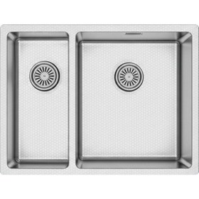 Resim Gl General Redux 58x44 Inox Petek Dokulu Sol 1,5 Gözlü Paslanmaz Çelik Mutfak Eviyesi İnox 