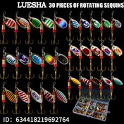 Resim 30 Adet Lushea Parıltılı Balıkçılık Yemleri - Yüksek Parıltılı Pullu Canlı Metal Yemler, Tatlısu & Tuzlu Su Balıkçılığı İçin Dayanıklı & Çok Yönlü, Kullanışlı Saklama Kutusu Dahil, Balıkçılık Yemi 