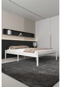 Resim Aksviva Felix Çift Kişilik Ferforje Metal Karyola 