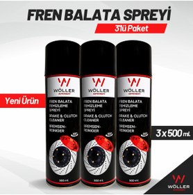 Resim Wöller Fren Balata Spreyi Ve Genel Temizleme Spreyi 500 Ml. 3 Adet 